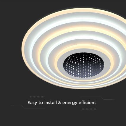 Himmennettävä LED-kattovalaisin LED/125W/230V 3000-6500K halkaisija 50 cm + kauko-ohjaus
