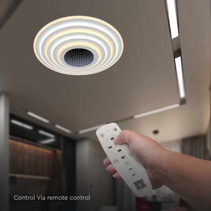 Himmennettävä LED-kattovalaisin LED/125W/230V 3000-6500K halkaisija 50 cm + kauko-ohjaus