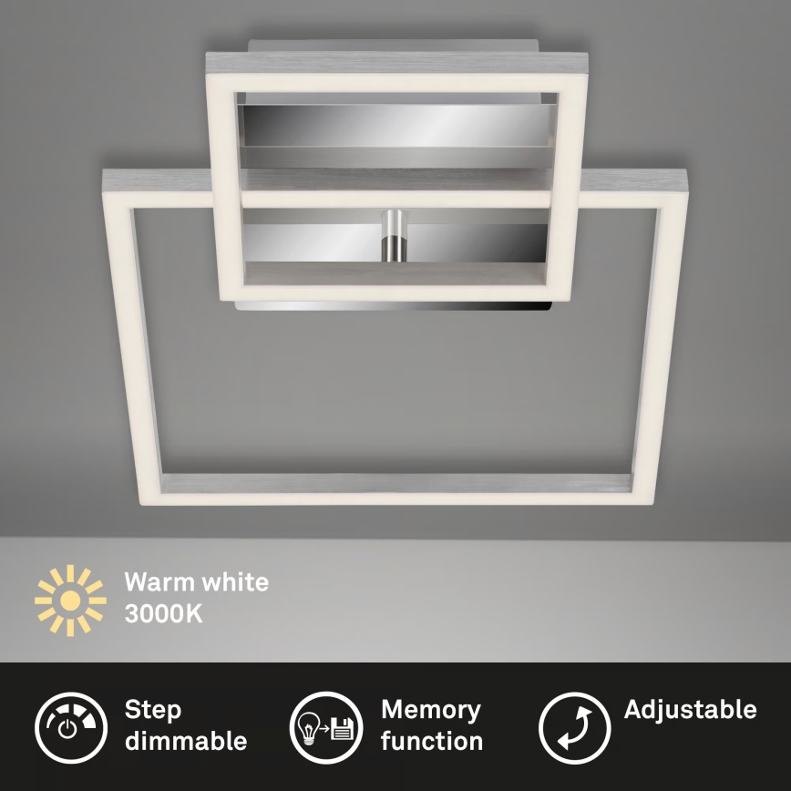 Himmennettävä LED-kattovalaisin LED/12W/230V 3000K mattakromi