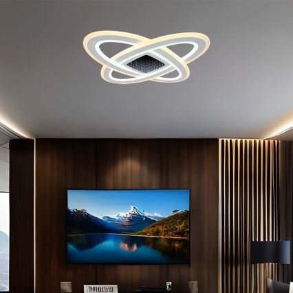 Himmennettävä LED-kattovalaisin LED/130W/230V 3000-6500K 62x62 cm + kauko-ohjaus