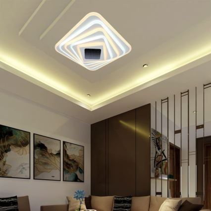 Himmennettävä LED-kattovalaisin LED/150W/230V 3000-6500K 51x51 cm + kauko-ohjaus