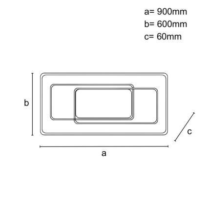 Himmennettävä LED-kattovalaisin LED/160W/230V 3000-6500K + kaukosäädin