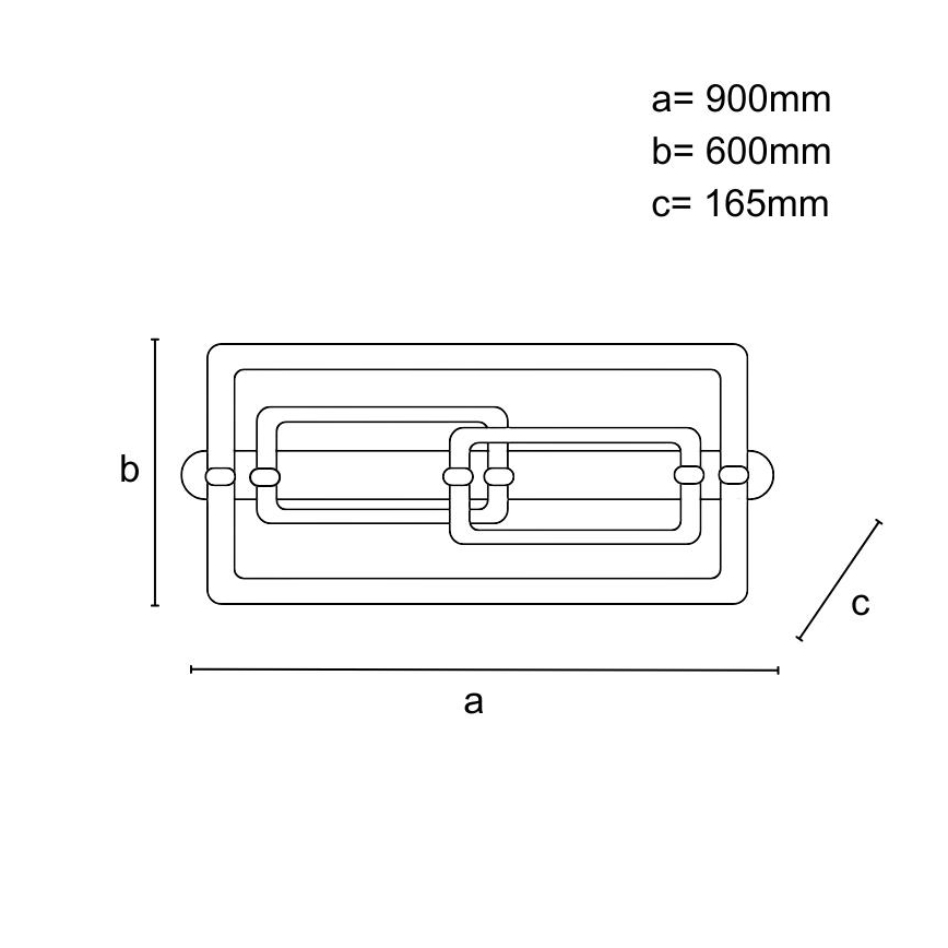 Himmennettävä LED-kattovalaisin LED/280W/230V 3000-6500K + kaukosäädin