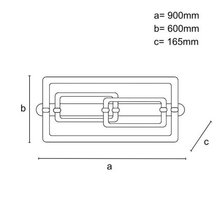 Himmennettävä LED-kattovalaisin LED/280W/230V 3000–6500K + kaukosäädin