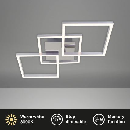 Himmennettävä LED-kattovalaisin LED/36W/230V 3000K mattakromi