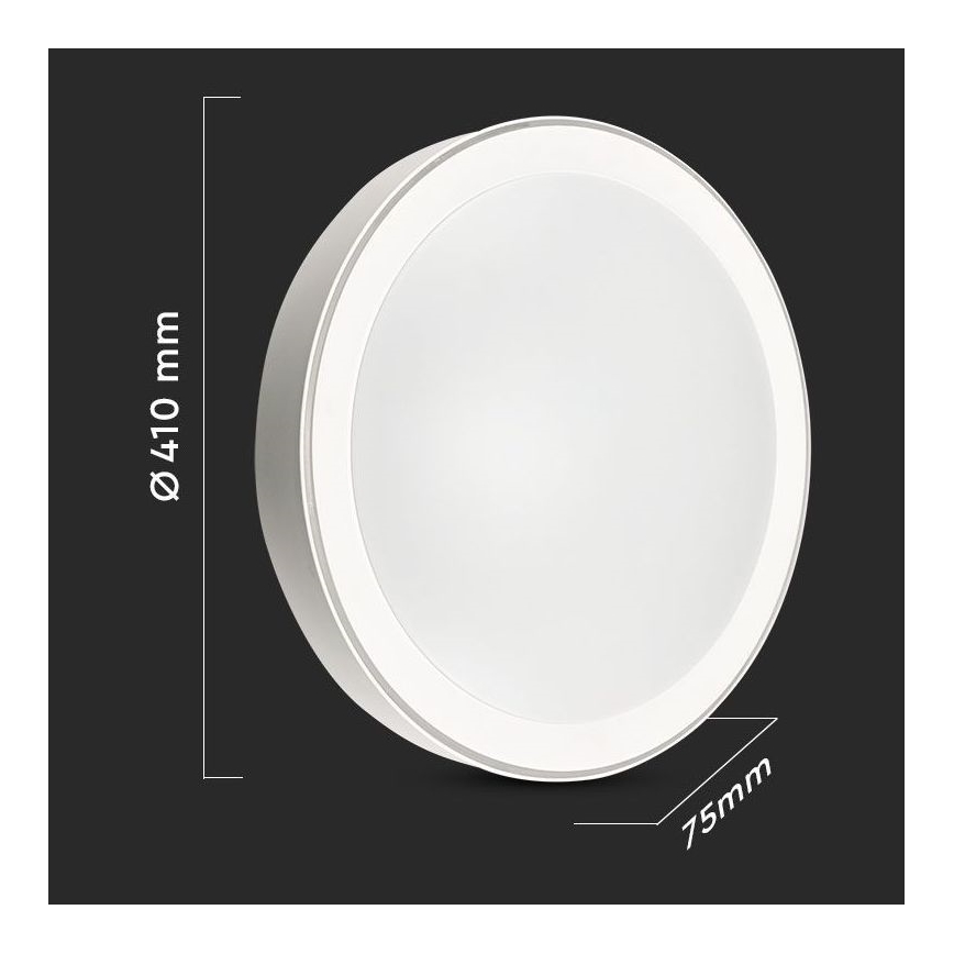 Himmennettävä LED-kattovalaisin LED/40W/230V 3000K/4000K/6500K halkaisija 41 cm + kauko-ohjaus
