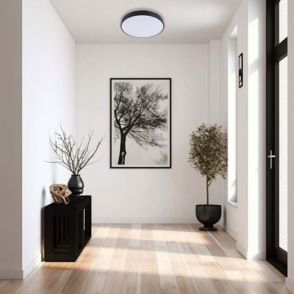 Himmennettävä LED-kattovalaisin LED/50W/230V 3000-6500K halkaisija 50 cm musta + kauko-ohjaus