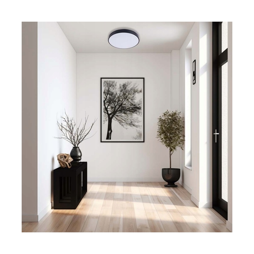 Himmennettävä LED-kattovalaisin LED/50W/230V 3000-6500K halkaisija 50 cm musta + kauko-ohjaus