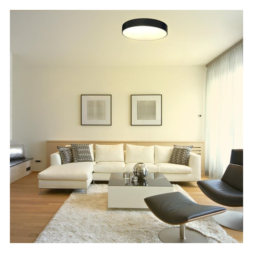 Himmennettävä LED-kattovalaisin LED/50W/230V 3000-6500K musta + kauko-ohjaus