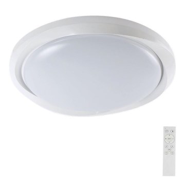 Himmennettävä LED-kattovalaisin LED/60W/230V 3000-6500K 49,2 cm valkoinen + kauko-ohjaus