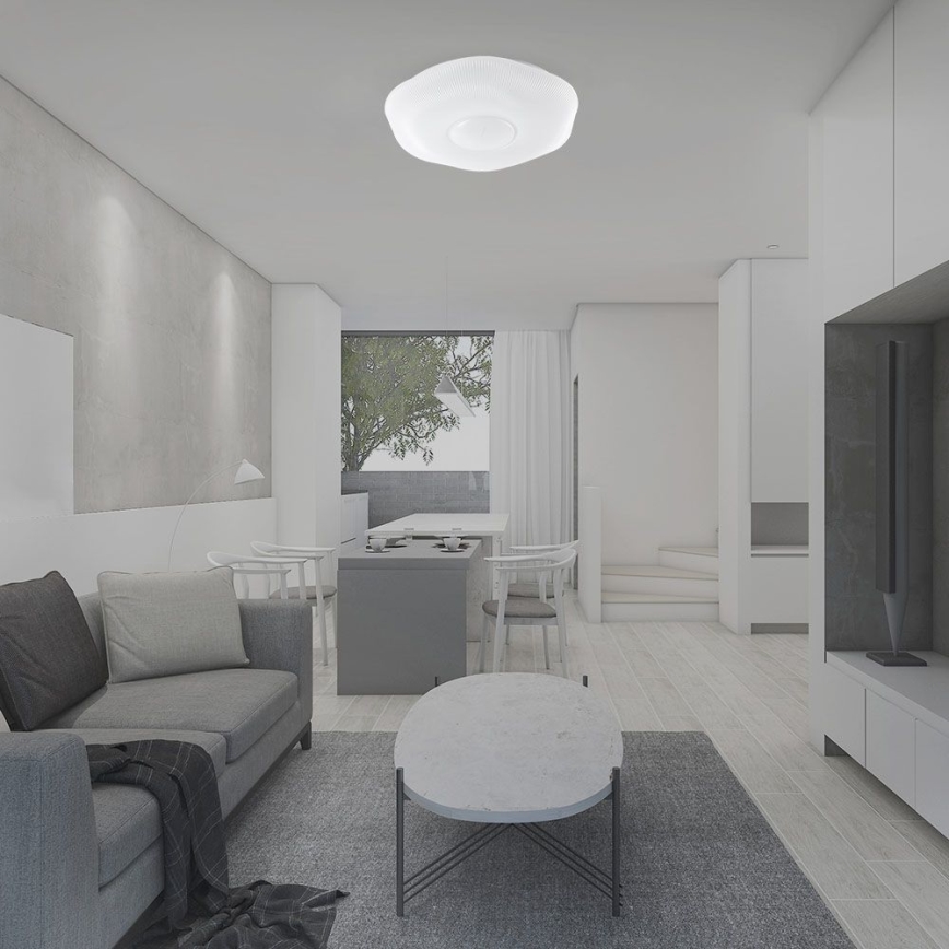 Himmennettävä LED-kattovalaisin LED/60W/230V 3000-6500K 50 cm valkoinen + kauko-ohjaus