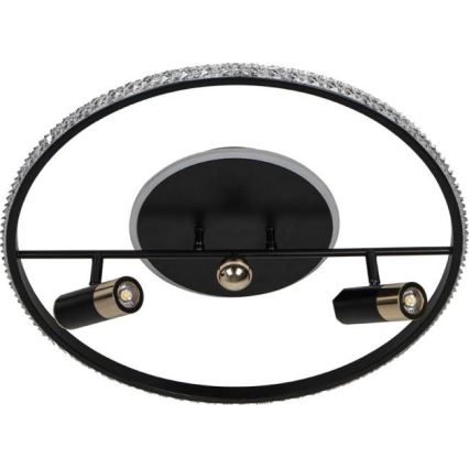 Himmennettävä LED-kattovalaisin LED/60W/230V 3000-6500K musta + kauko-ohjaus