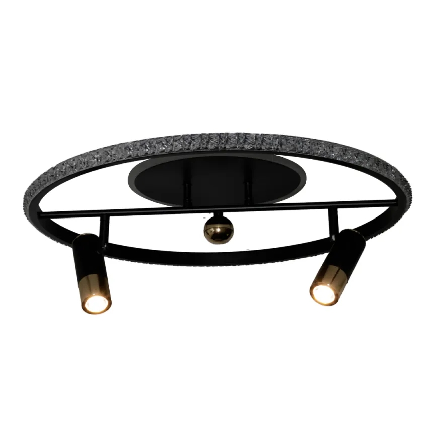 Himmennettävä LED-kattovalaisin LED/60W/230V 3000-6500K musta + kauko-ohjaus