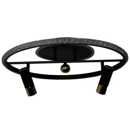 Himmennettävä LED-kattovalaisin LED/60W/230V 3000-6500K musta + kauko-ohjaus