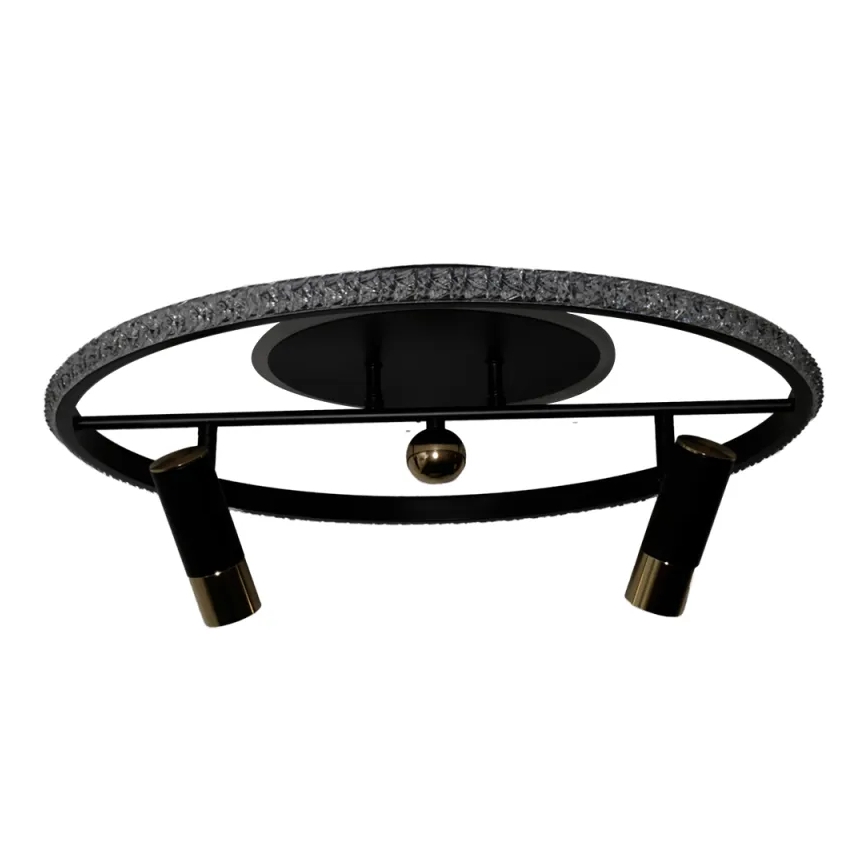 Himmennettävä LED-kattovalaisin LED/60W/230V 3000-6500K musta + kauko-ohjaus