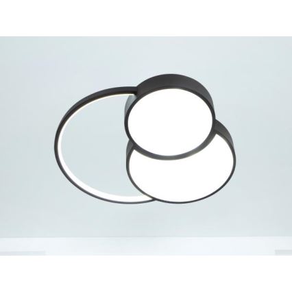 Himmennettävä LED-kattovalaisin LED/60W/230V 3000-6500K musta + kauko-ohjaus