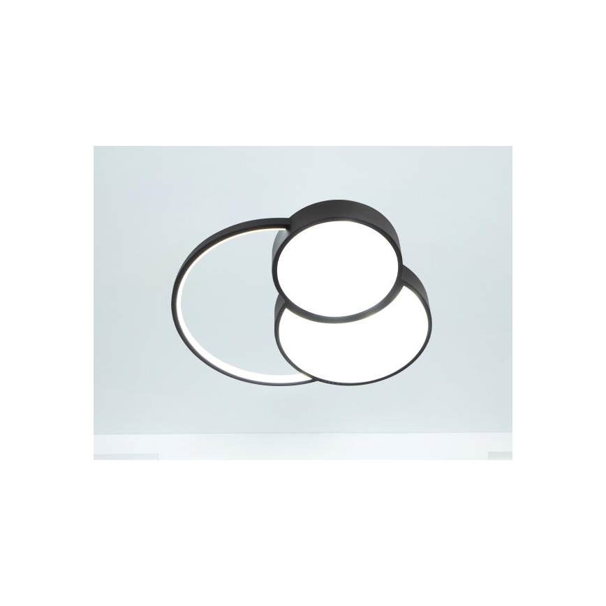 Himmennettävä LED-kattovalaisin LED/60W/230V 3000-6500K musta + kauko-ohjaus