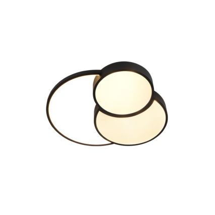 Himmennettävä LED-kattovalaisin LED/60W/230V 3000-6500K musta + kauko-ohjaus