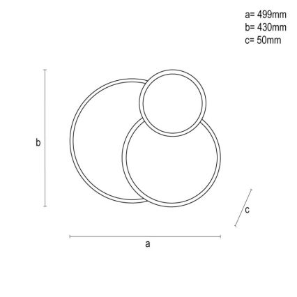 Himmennettävä LED-kattovalaisin LED/60W/230V 3000-6500K valkoinen + kauko-ohjaus