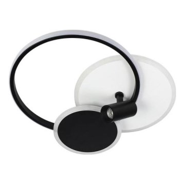 Himmennettävä LED-kattovalaisin LED/65W/230V 3000-6500K valkoinen/musta + kauko-ohjaus