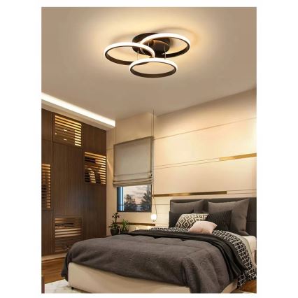 Himmennettävä LED-kattovalaisin LED/70W/230V 3000-6500K musta + kaukosäädin