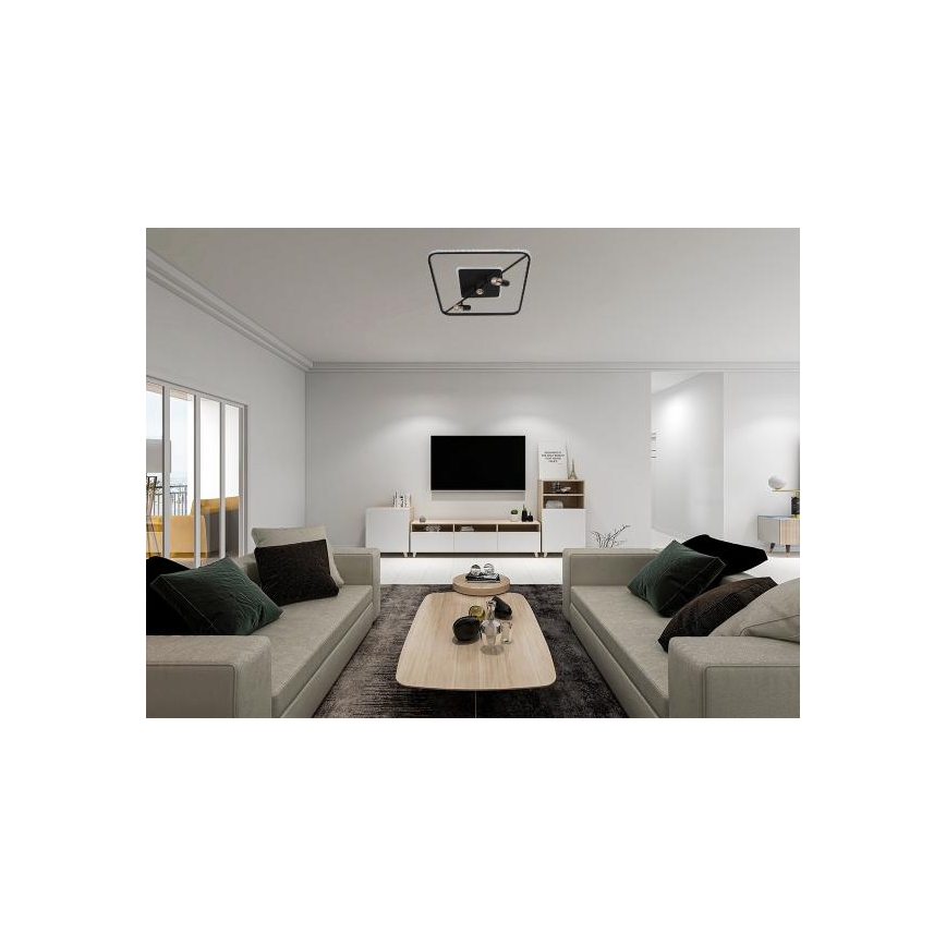 Himmennettävä LED-kattovalaisin LED/70W/230V 3000-6500K musta + kauko-ohjaus