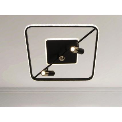 Himmennettävä LED-kattovalaisin LED/70W/230V 3000-6500K musta + kauko-ohjaus