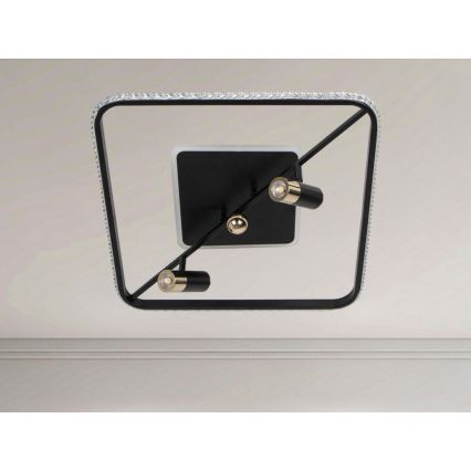 Himmennettävä LED-kattovalaisin LED/70W/230V 3000-6500K musta + kauko-ohjaus