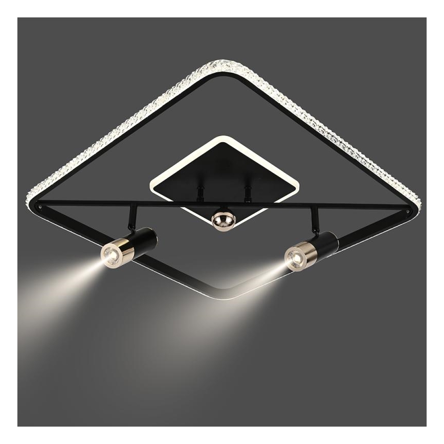 Himmennettävä LED-kattovalaisin LED/70W/230V 3000-6500K musta + kauko-ohjaus