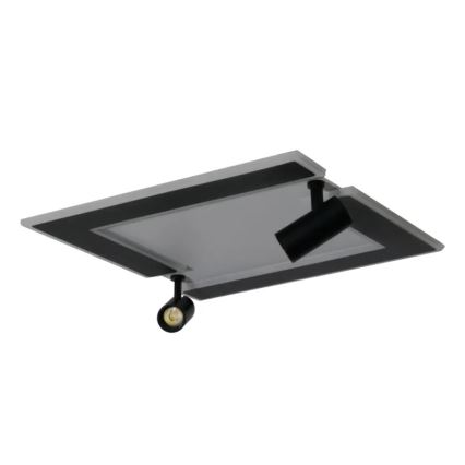 Himmennettävä LED-kattovalaisin LED/80W/230V 3000-6500K musta + kauko-ohjaus