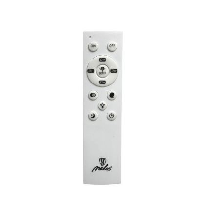 Himmennettävä LED-kattovalaisin LED/80W/230V 3000-6500K musta + kauko-ohjaus