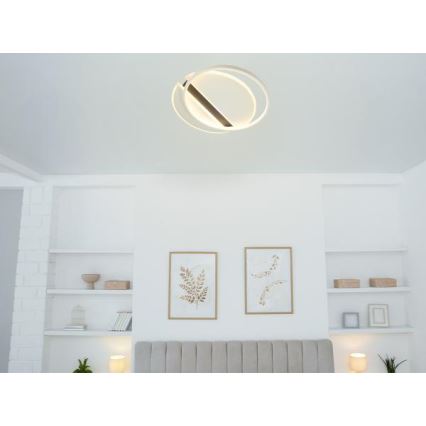 Himmennettävä LED-kattovalaisin LED/80W/230V 3000-6500K valkoinen + kauko-ohjaus