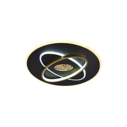 Himmennettävä LED-kattovalaisin LED/80W/230V 3000-6500K musta + kauko-ohjaus