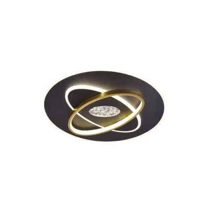 Himmennettävä LED-kattovalaisin LED/80W/230V 3000-6500K musta + kauko-ohjaus