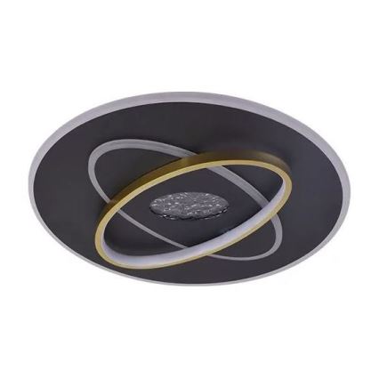 Himmennettävä LED-kattovalaisin LED/80W/230V 3000-6500K musta + kauko-ohjaus