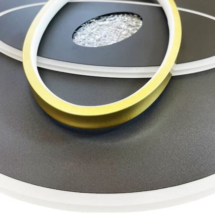 Himmennettävä LED-kattovalaisin LED/80W/230V 3000-6500K musta + kauko-ohjaus