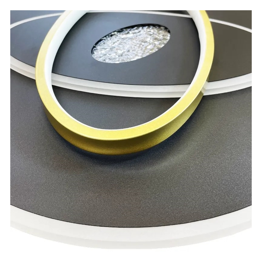 Himmennettävä LED-kattovalaisin LED/80W/230V 3000-6500K musta + kauko-ohjaus