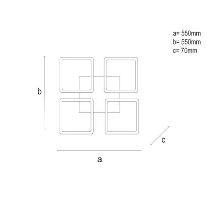 Himmennettävä LED-kattovalaisin LED/95W/230V 3000-6500K + kaukosäädin