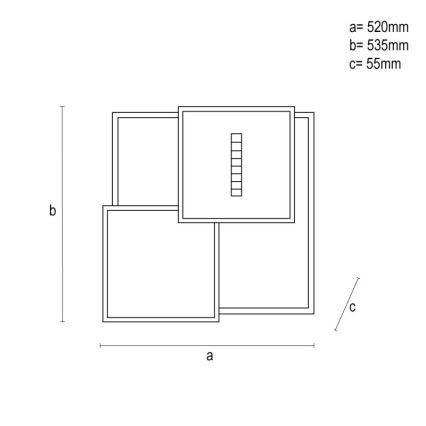 Himmennettävä LED-kattovalaisin LED/95W/230V 3000-6500K valkoinen + kauko-ohjaus