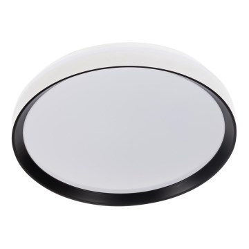 Himmennettävä LED-kattovalaisin LIXAN LED/47W/230V 3000–6500K Ø 38,6 cm valkoinen/musta + kaukosäädin