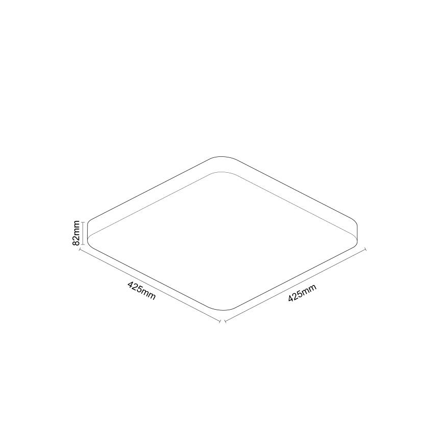 Himmennettävä LED-kattovalaisin OPAL LED/48W/230V 2700-6500K Wi-Fi Tuya valkoinen + kauko-ohjaus