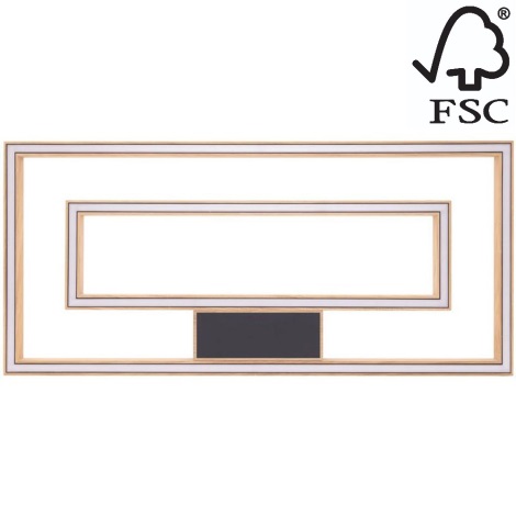 Himmennettävä LED-kattovalaisin RAMME 2xLED/28,5W/230V tammi – FSC sertifioitu