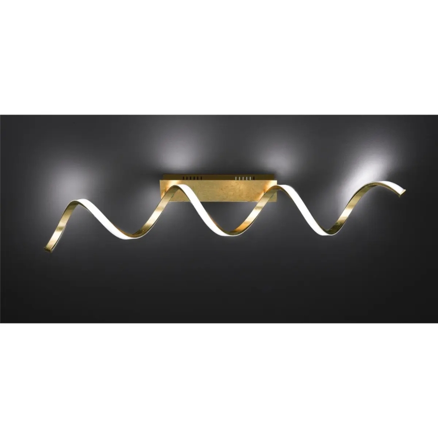 Himmennettävä LED-kattovalaisin RUSSEL LED/32W/230V kultainen