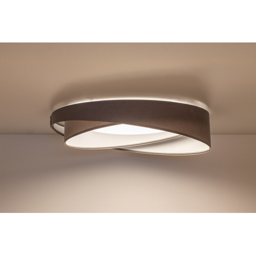 Himmennettävä LED-kattovalaisin SMART GALAXY MODERN LED/24W/230V 3000-6500K halkaisija 55 cm harmaa/valkoinen + kaukosäädin