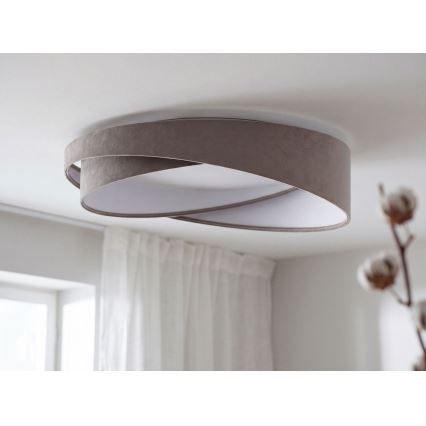 Himmennettävä LED-kattovalaisin SMART GALAXY MODERN LED/24W/230V 3000-6500K halkaisija 55 cm harmaa/valkoinen + kaukosäädin