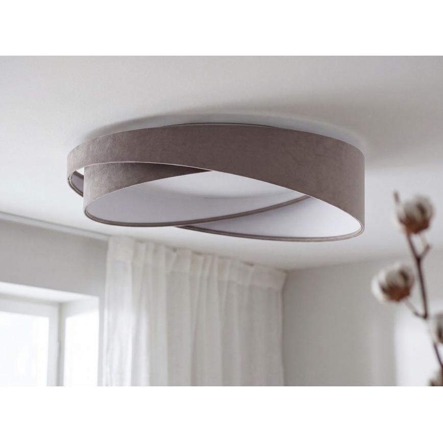 Himmennettävä LED-kattovalaisin SMART GALAXY MODERN LED/24W/230V 3000-6500K halkaisija 55 cm harmaa/valkoinen + kaukosäädin