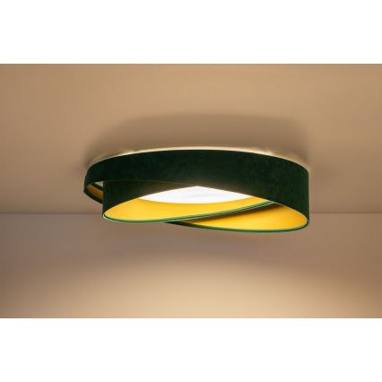 Himmennettävä LED-kattovalaisin SMART GALAXY MODERN LED/24 W/230 V 3000–6500 K halkaisija 55 cm vihreä/kultainen + kaukosäädin