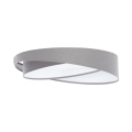 Himmennettävä LED-kattovalaisin SMART GALAXY MODERN LED/24W/230V 3000-6500K halkaisija 55 cm harmaa/valkoinen + kaukosäädin