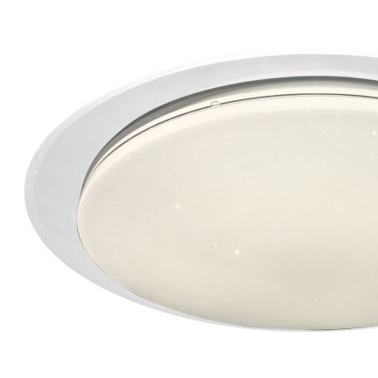 LED-himmennettävä kattovalaisin SONIC LED/24W/230V 3000-6000K halkaisija 40 cm, valkoinen + kaukosäädin