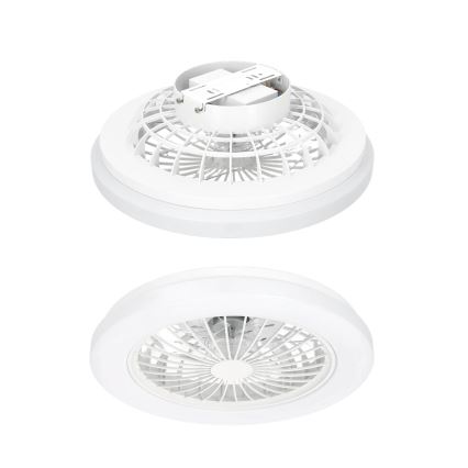 Himennettävä LED-kattovalaisin tuulettimella VENTELUX LED/24W/230V 3000/4000/6500K Ø 45 cm valkoinen + kaukosäädin